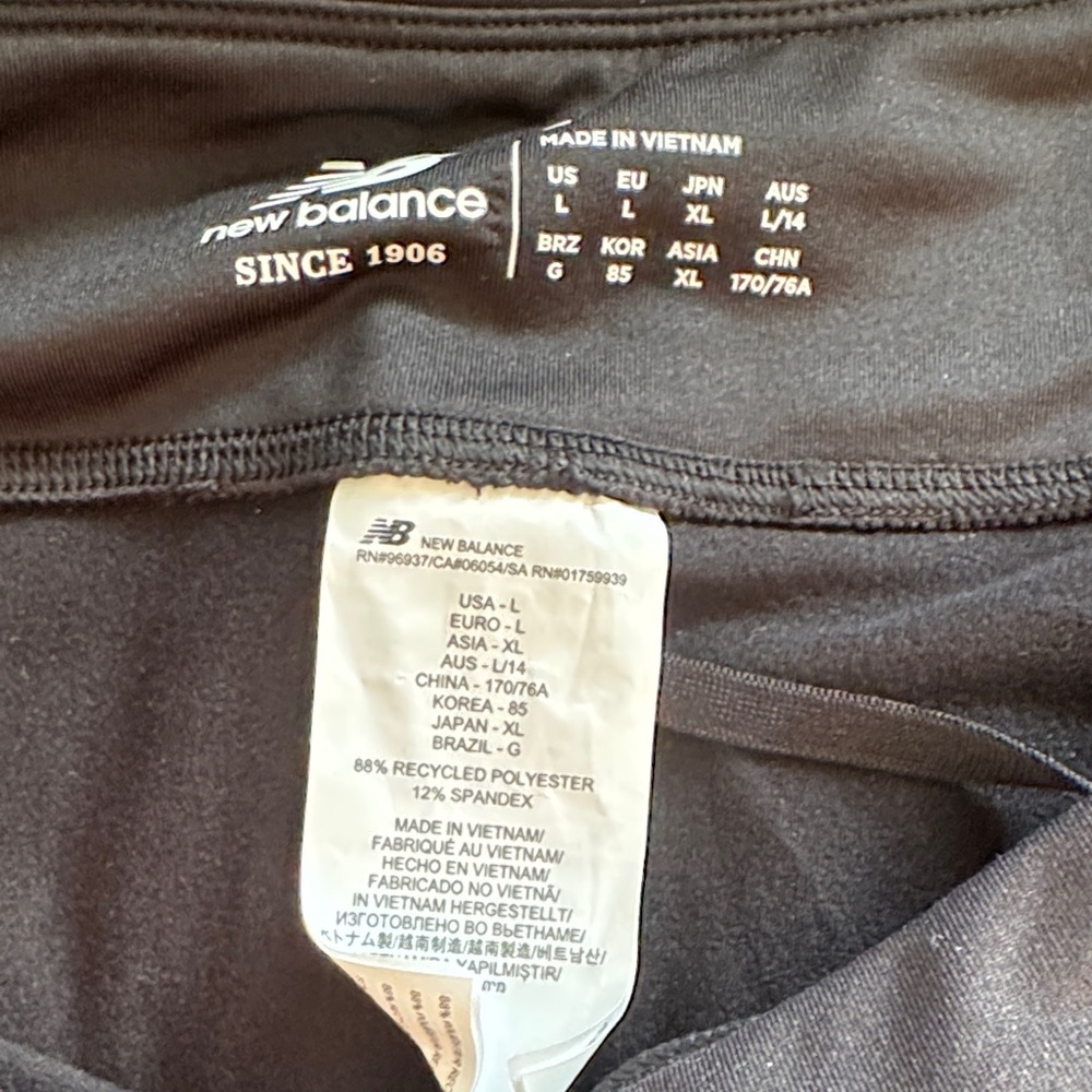 New Balance Black High-Waist Performance Leggings - Picture 3 of 4